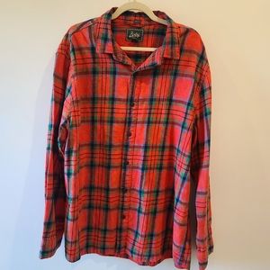 Bixby Men's Plaid Button down Shirt XXL